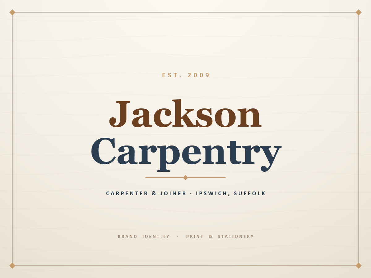 Jackson Carpentry brand identity