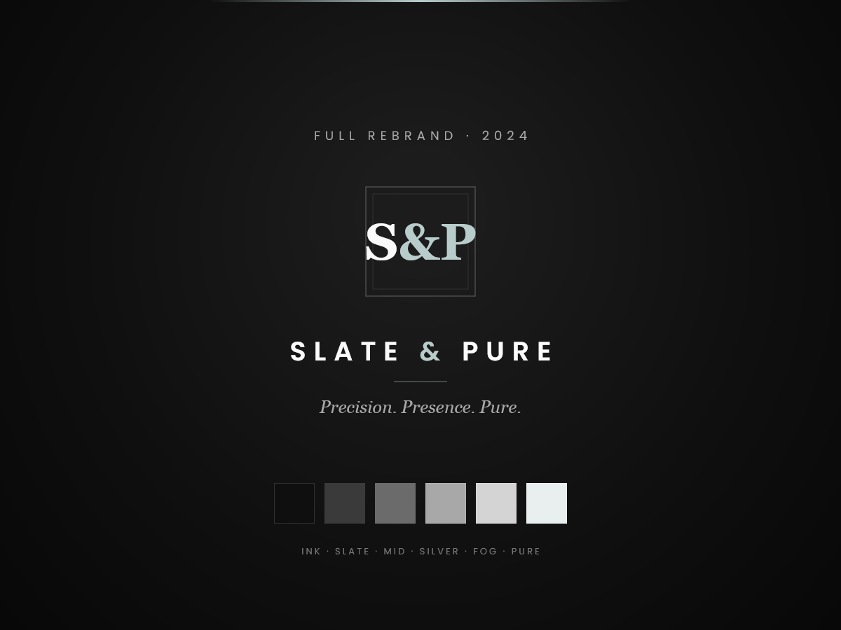 Slate & Pure brand identity